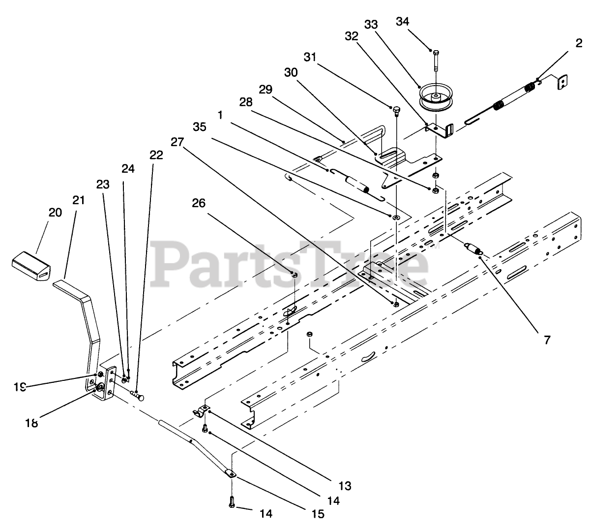 Toro 71196 (16-44 HXL) - Toro Lawn Tractor (SN: 069000001 - 069999999 ...