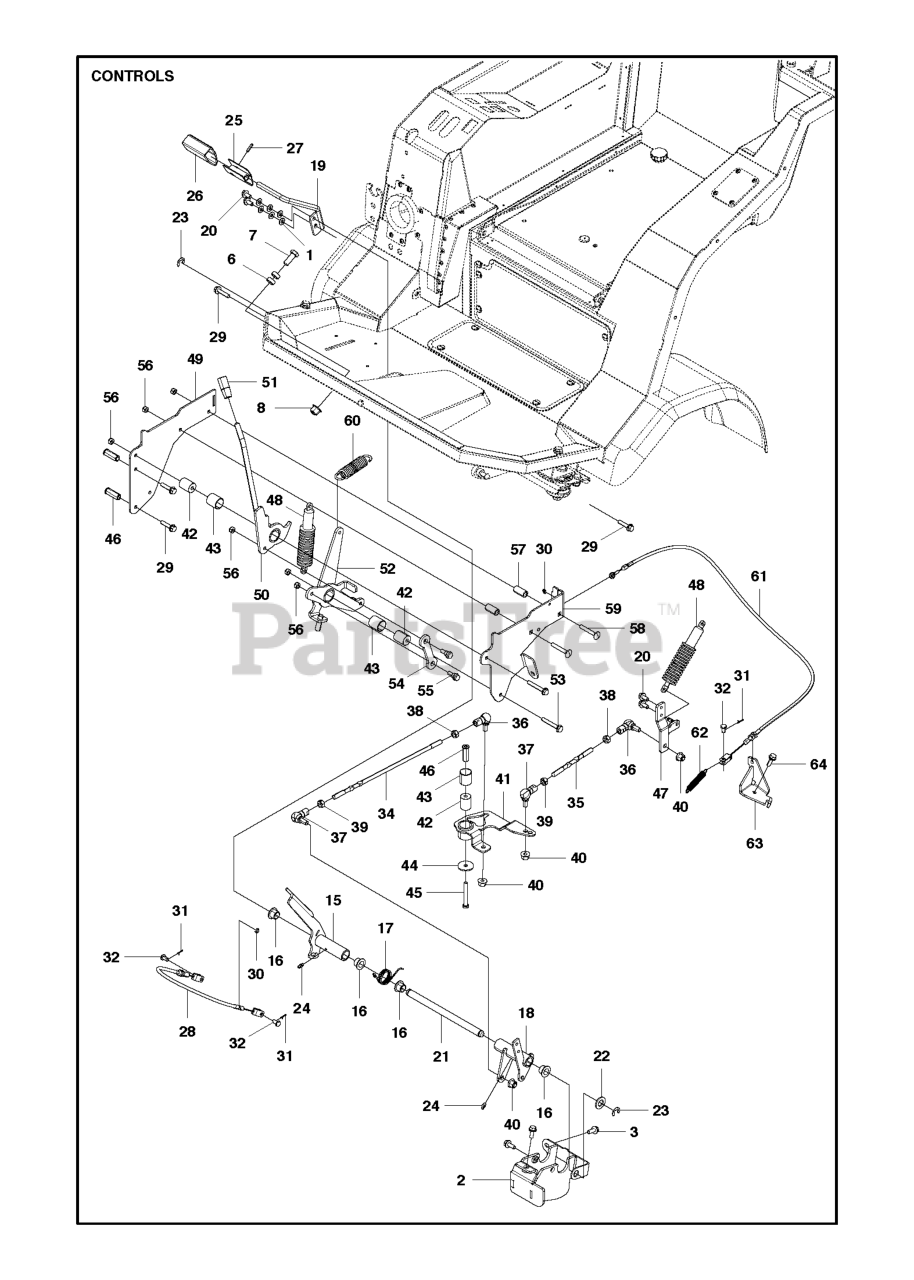 Husqvarna P 520 D Husqvarna Swedish Riding Mower With Cabin Original Controls Parts Lookup 7261