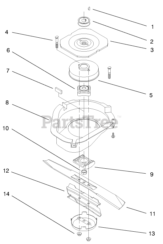 Toro mower blade discount removal