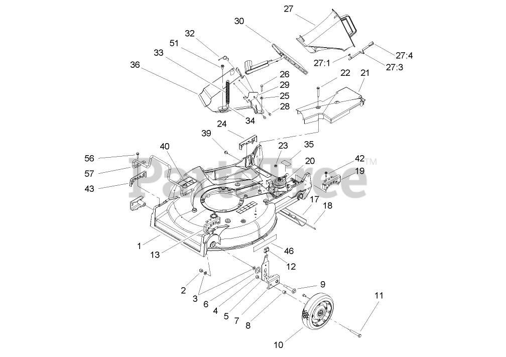 Toro 22176 TE - Toro 53cm Heavy-Duty Recycler Walk-Behind Mower (SN ...