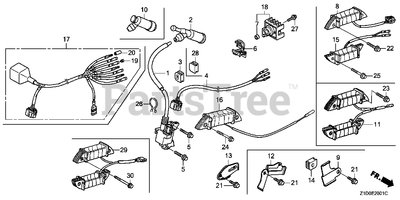 Honda GX270 T2 QPW (GCBHT) - Honda Engine, Made in Thailand (SN: GCBHT ...