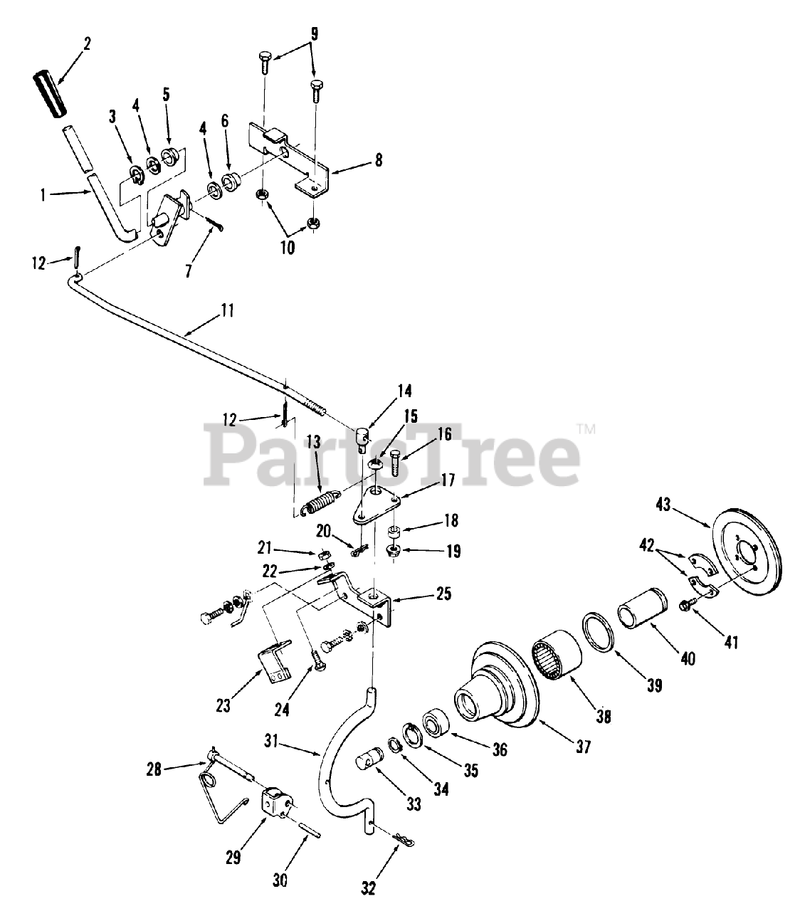 Toro 01-17KS02 (C-175) - Toro Garden Tractor (1980) PTO CLUTCH AND ...