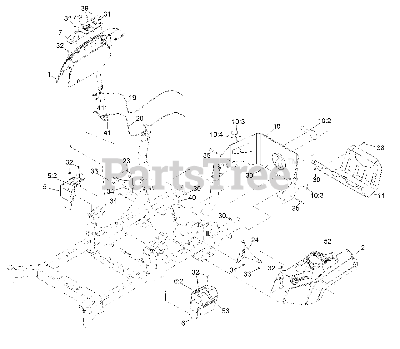 Exmark RAE708GEM48300 - Exmark 48