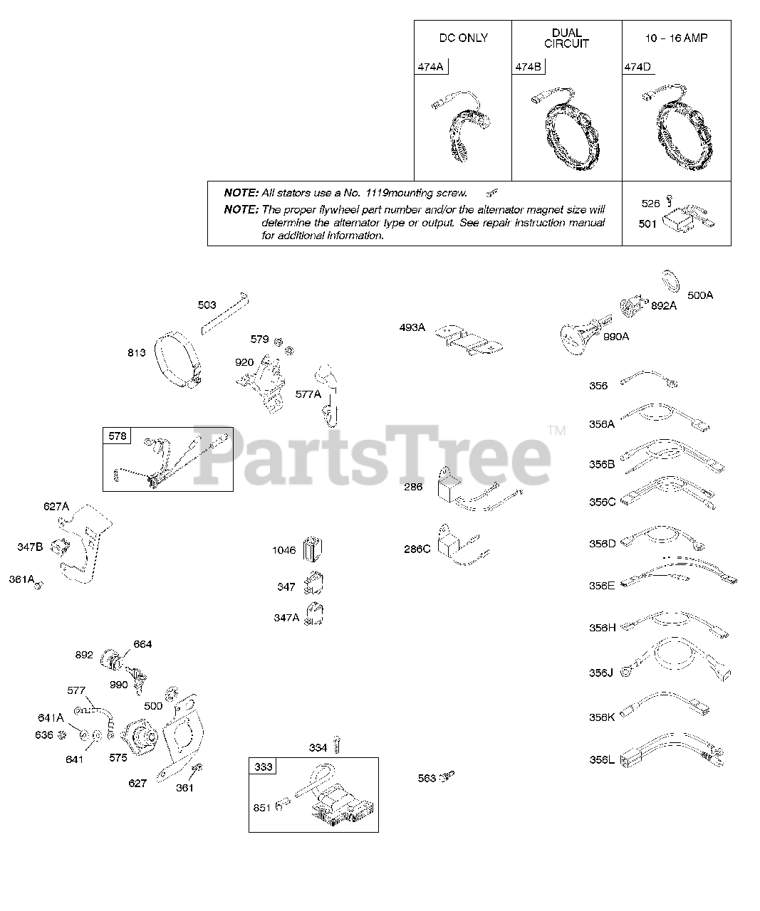 Briggs & Stratton 2024120147E9 Briggs & Stratton Horizontal Engine