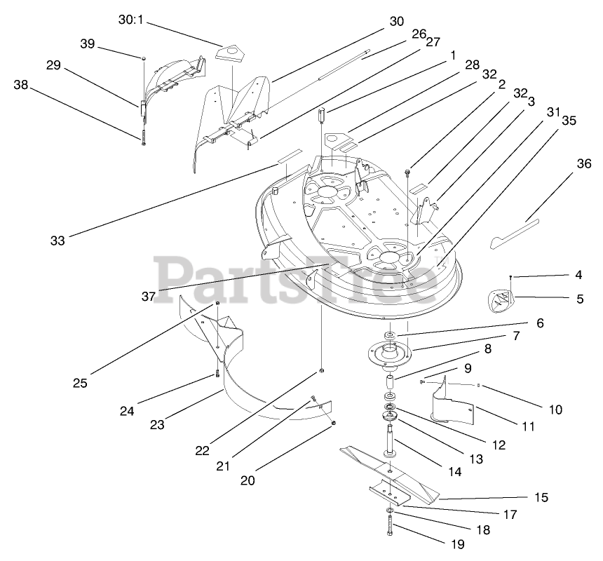 Toro 71215 (14-38 HXL) - Toro Lawn Tractor (SN: 089000001 - 089999999 ...