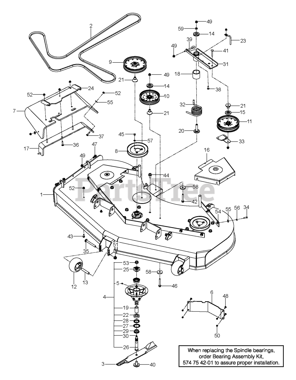 Husqvarna PZT 54 (966613404-00) - Husqvarna Zero-Turn Mower (2015-06 ...