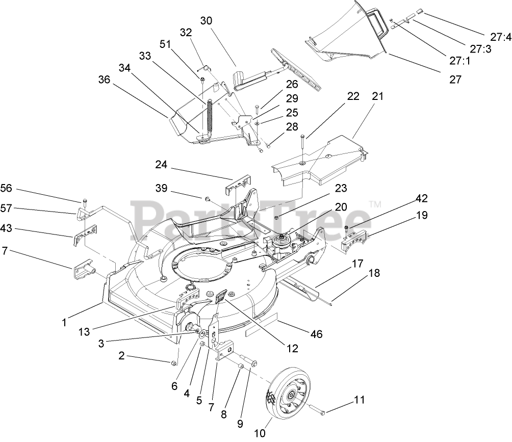 Toro 22176 TE - Toro 53cm Heavy-Duty Recycler Walk-Behind Mower (SN ...