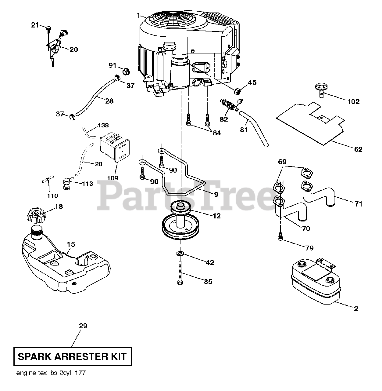 Husqvarna Yth22v46 Parts Diagram