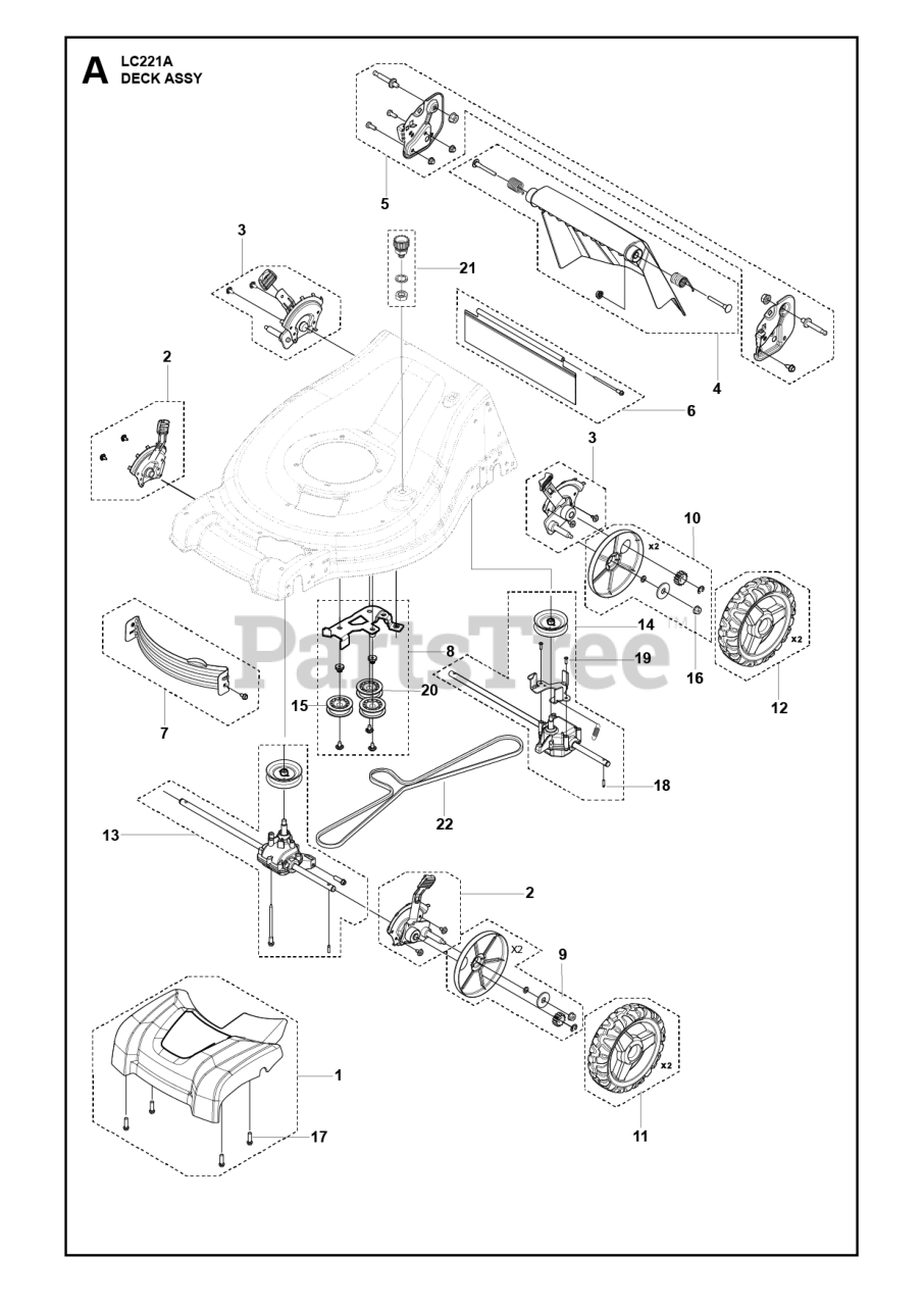 Husqvarna Lc A Husqvarna Walk Behind Mower Mower Deck Cutting