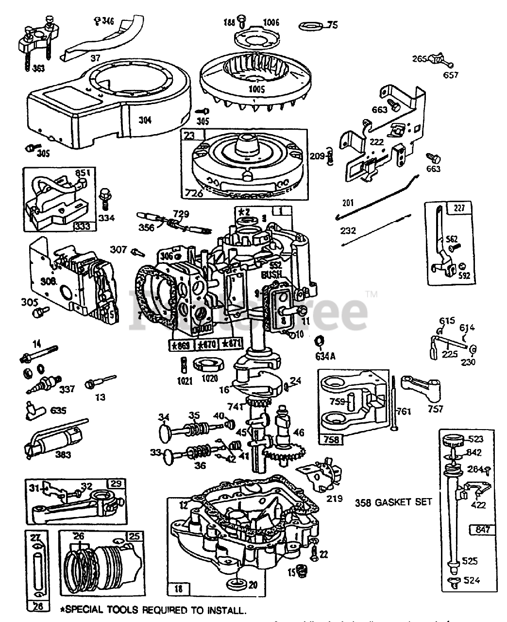 Toro 56195 (12-32) - Toro Rear-Engine Riding Mower (SN: 020000001 ...